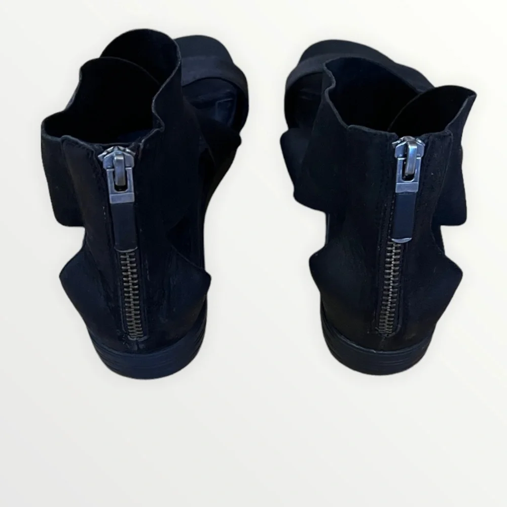 Eileen Fisher black leather sandals size 7.5 - Picture 3 of 6